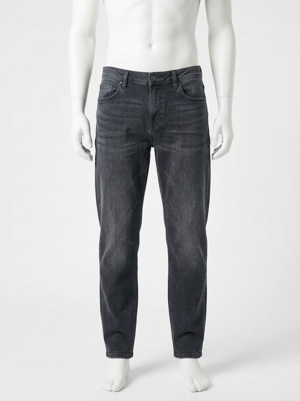 ONLY & SONS Dark Gray Draper Tapered Slim Straight Jeans W34 L32